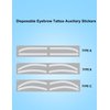 6 Pairs Eyebrow Tattoo Auxiliary Sticker Disposable Adhesive Eyebrow Template Sticker Eyebrow Tattoo Template Sticker