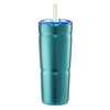 BUBBA BRANDS Envy S Vacuum-Insulated Stainless Steel Tumbler with Lid and Straw, 24oz Reusable Iced Coffee or Water Cup, BPA-Free Travel Tumbler, Island Teal
