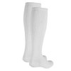 Truform Medical Compression Socks for Men and Women, 8-15 mmHg Knee High Over Calf Length, White, X-Small