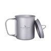 Boundless Voyage Titanium Cup with Lid Outdoor Camping Ultralight Water Tea Coffee Mug 200ML/300ML/450ML (200ml (6.7fl oz))