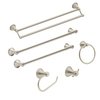 Moen Preston Collection Spot Resist Brushed Nickel 7-inch Bathroom Hand Towel Ring, Wall Mounted Towel Hanger, DN8486BN