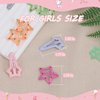 Arqumi Cute Hair Clips for Girl - 20 PCS Lovely Hair Accessories No Slip Metal Snap Pins,Colorful Five-pointed Star Barrettes