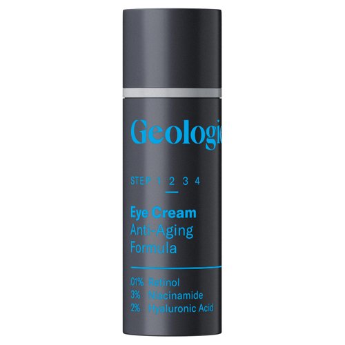 Geologie Anti-Aging Eye Cream | Treats Visible Signs of Aging | Reduce Fine Lines & Wrinkles | Retinol, Caffeine, Peptides, Niacinamide & Hyaluronic Acid | Effective Formula For Men & Women