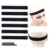 YTBYT 6 Pcs Elastic Band Lace Melting Bands Adjustable Wig Headbands for Lace Frontal Laying (Width 1 Inch)