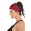 IUGA Adjustable Headbands for Women, Double Sided Fashion Hairband, Yoga Headband, Head Wrap Women, Workout Headband (RED New)