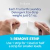 Tru Earth Compact Dry Laundry Detergent Sheets, Bulk, up to 768 Loads (384 Sheets) - Paraben-Free - Original Eco-Strip Liquidless Laundry Detergent, Travel Laundry Sheets - Fresh Linen