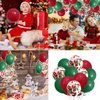 50 PCS Christmas Balloons, Confetti Latex Balloons, 12 Inch Christmas Party Balloons for Party Birthday Decoration Supplies (50 PCS)