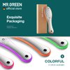 MR.GREEN Foot File Double Sided Pedicure Foot Care Tools Professional Callus Remover Foot Rasp Stainless Steel Foot Scrubber for Feet (Orange)
