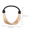 PLAFOPE Wig Elastic Hair Ties 6pcs Wig Elastic Hair Band Miss Mini Cable Tie Plastic Hair Ropes