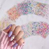 Flower Nail Stickers 30 Sheets Small Daisy Nail Art Stickers 3D Self Adhesive Pink Colorful Floral Nail Decals Spring Summer Floral Nail Supplies Exquisite Flower Nail Design for Women Manicure DIY
