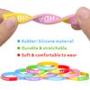 CHRORINE Happy Birthday Rubber Bracelets 12 Styles Silicone Wristbands for Classroom Birthday Party Favors 36 Pieces