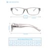 HEEYYOK Small Reading Glasses Womens/Men 3.00+ 4-Pack Readers,Lightweight Rectangular PC Frame Comfortable Spring Hinges 4 Pouch