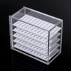 Amber Lash 5 Layers Clear Acrylic Lash Storage Case for Eyelash Extension, Pallet Holders organizer