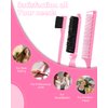 Edge Brush, Slick Back Hair Brush, Hair Accessories Comb Set 3Pcs, Rat Tail Comb for Parting Hair, Teasing Comb for Add Volume Fullness, Edge Brush for Edge Control Black Hair
