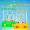 10 Pieces Handheld Water Game Arcade Water Ring Water Tables for Beach Toys Party Favor Fish Rings Fun Game for Different Ages Basketball Fun Present for Men Pastime, Without Water (Classic Style)