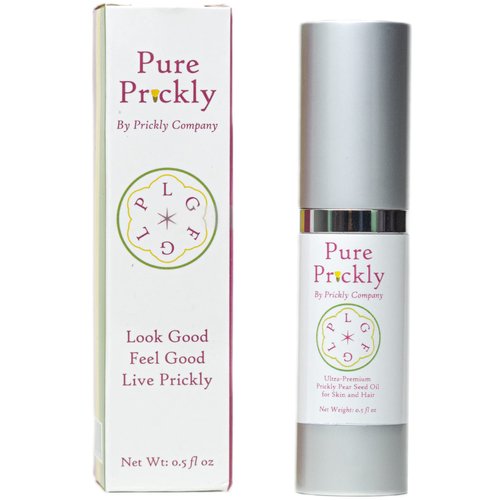 Prickly Company Pure Prickly Prickly Pear Seed Oil - 100% Organic, Cold Pressed, Ultra-Premium Pump Bottle. Revitalize Dry Skin, Cracked Knuckles, Cracked Lips, Tattoos and More!