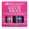 Americanails Gel Polish Base Coat & Top Coat Duo - Professional Salon Quality, Original Dual Cure Formula for Maximum Adhesion & Long Lasting Glossy Finish, Soak Off UV LED Fast Drying Gel (.5 oz)