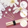 12 Pcs Pearl Bobby Pins for Hair Gold Pearl Hair Pins Wedding Pearl Hair Pins Pearl Hair Accessories for Brides Bridesmaid Women Girls Decorative Hair Pins(3 Sizes)