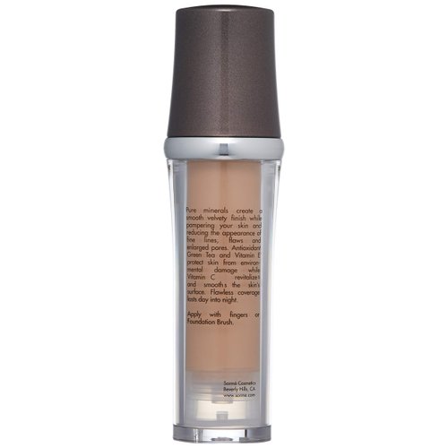 Sorme Mineral Illusion Foundation in Golden Light (25ml) | Oil-Free Liquid Foundation | With Shea Butter, Green Tea, and Vitamins A, C, and E | Hydrating Mineral Makeup Foundation for Face and Body