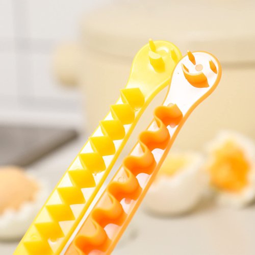Multi-functional household egg cut flower shaper, egg decorator, delicate kitchen gadgets, easy to clean (2 pieces/set)