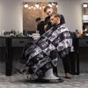 Waterproof Hair Cutting Cape Barber Cape Haircut Cape with Adjustable Snap Closure Hair Cape for Haircuts Salon Cape for Hairstylist Barber Accessories Barber Tools (64" x 56")