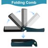 Folding Comb, 2PCS Folding Comb for Men, Travel Comb Pocket Comb for Men, Folding Beard Comb with Cover for Men, Ideal for Grooming, Detangling, and Styling