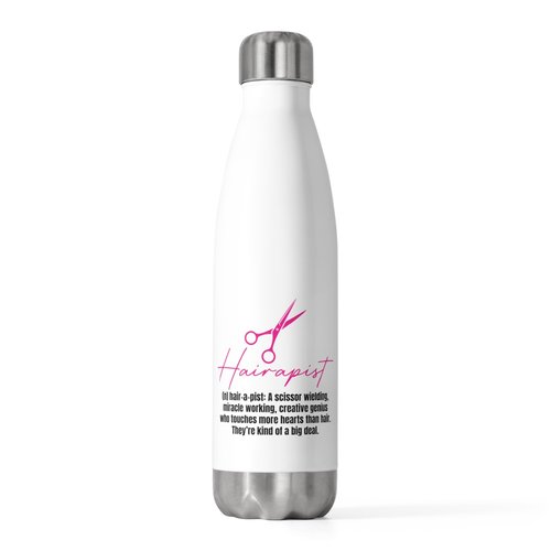Teegarb Letter Blanket Hilarious Hairapist Meaning Description Hairstyling Stylist Humorous Hairdressing Haircutting Fashion Salon 20oz Insulated Bottle 20oz