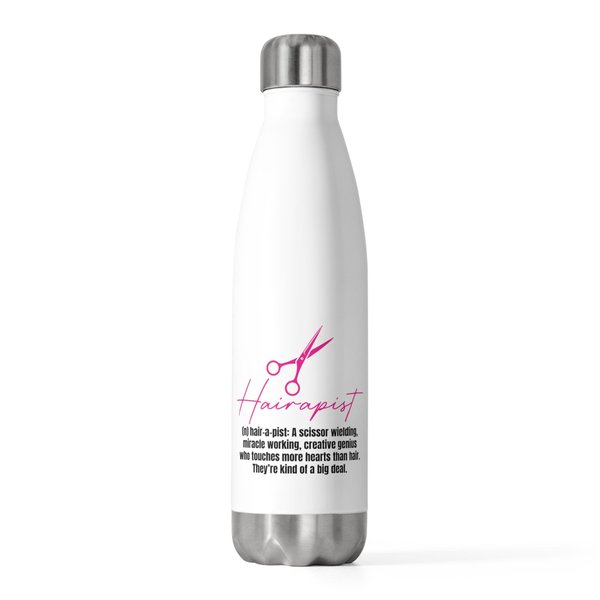 Teegarb Letter Blanket Hilarious Hairapist Meaning Description Hairstyling Stylist Humorous Hairdressing Haircutting Fashion Salon 20oz Insulated Bottle 20oz