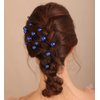 Xerling 20Pcs Pearl Hair Pins Bride Wedding Hair Pieces Blue Hair Accessories for Girls Boho Women Headpiece (Blue)