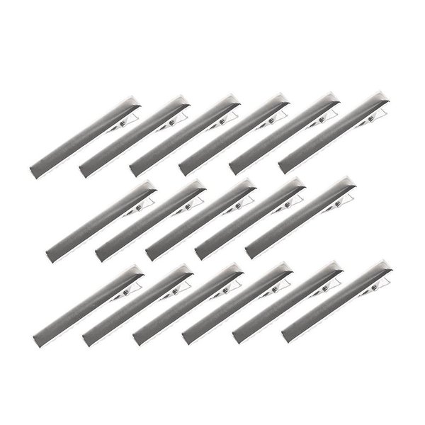 Silver Metal Alligator Hair Clips Pins 100 Pcs Flat Top with Teeth For Hairdressing Salon Hair Grip Arts and Crafts Projects Hairpins for Women and Hairdresser(Alligator clip 45mm)