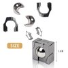 GVKES Fun Metal Brain Teaser Puzzle Games - 3PCS Adults Mind 3D Toys -Teens IQ Insight Challenge - Educational Gift for Ages 12+