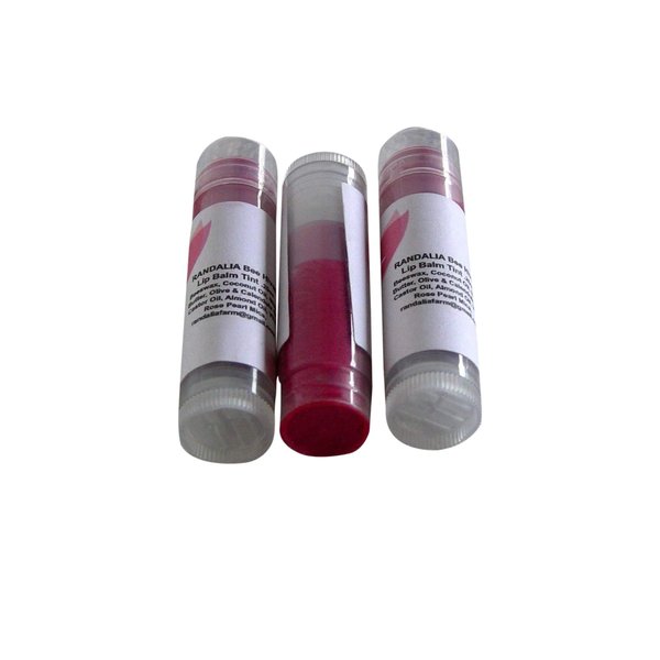 Set of 3 Lip Balm Tint, Rose Pearl, Randalia Bee Hives