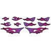 RC car Truck - Tribal Flames - 10pc Body Decal kit - Universal for Arrma Losi HPI Axial Traxxas Redcat Tekno 1/10 1/8 Scale Rock Crawler Stickers (Purple/Pink)
