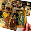 Tarot Cards, 78 Tarot Deck, Original Tarot Cards for Beginners and Experts with Guide Book and Gift Bag, Fortune Telling Game, Divination Tools for All Skill Levels, Black.