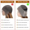 360 Lace Frontal Wig Honey Blonde Highlight 360 Human Hair Wig Ombre P4/27 Colored Straight Full Lace 360 HD Transparent Lace Brazilian Virgin Human Hair Wigs Free Part Pre Plucked 150 Density 18 Inch