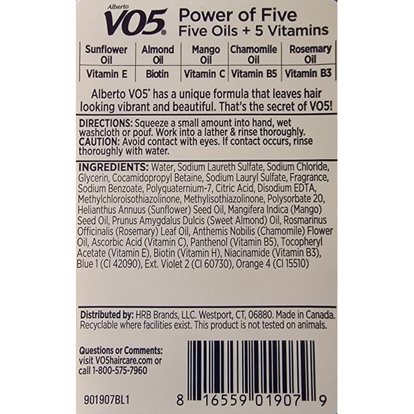 VO5 Alberto Men 3-in-1 Shampoo/Conditioner/Body Wash - Ocean Surge - 2 Pack