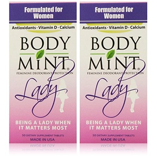 Body Mint Lady for Feminine Deodorant Protection (2 Pack)