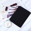 12 Pieces Canvas Cosmetic Bag Multipurpose Cosmetic Pouch Zipper Makeup Bags Blank Make Up Purse for Women Travel Organize Storage, Multi Sizes (Black)