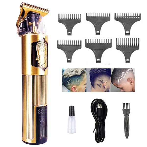 MIYUTU Hair Beard Trimmer for Men Professional, Approached Zero Gapped T Blade Edgers Liners Hair Cutting Tool, Grooming Cutting Kit