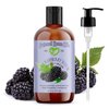 Natural Born Oils Black Raspberry Seed Oil, 16oz, Organic, Cold-Pressed, High in Ellagic Acid, Skin Moisturizer, Hair Health
