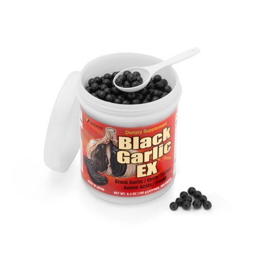 Umeken Black Garlic EX - Fermented Concentrate with Vitamin B, Allicin, Amino Acids, Pack of 2, 6 Month Supply, (6.4oz) (180g)