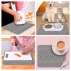 DEVBEST Dish Drying Mat - Ultra Absorbent Dish Drying Mats - Machine Washable and Super Fast Drying - Practical Solution for Efficiently Drying Dishes - 15,7 by 19,6 Inches (Gray Moroccan)