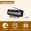 Vodolo Chunni Clips with Safety Pins,8 PCS Strong Chunni Grip Dupatta Setting Clips Indian for Woman Black