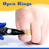 SPEEDWOX Mini Flat Nose Pliers 3 Inch Micro Needle Nose Pocket Plier Small Chain Nose Pliers Smooth Jaw Precision Miniature Fine Pliers Jewelry Making Tool with Spring Craft Beading Hobby