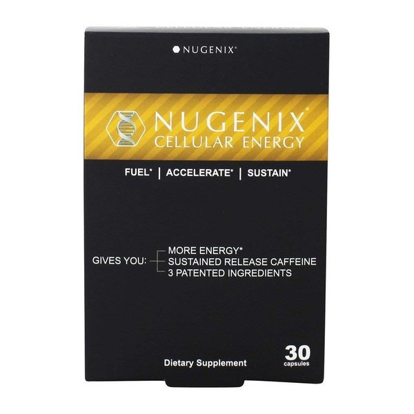 Nugenix Cellular Energy - More Energy, Muscle Support - L-Carnitine and L-Tartrate, elevATP, Green Tea Extract, Extended Release Caffeine, L-Tyrosine, 30 Capsules