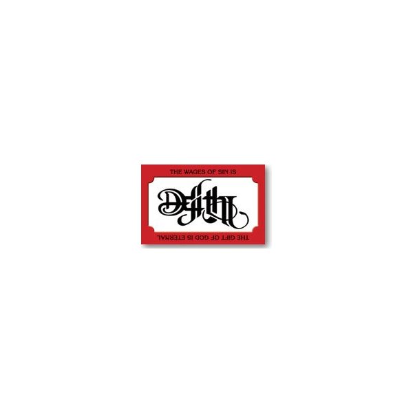 Moments With The Book Life Or Death (Mini Gospel Tract Card - Packet of 100 - KJV)