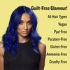 Splat Midnight Azure Semi-Permanent Blue Hair Color Kit No Bleach, Vegan, Cruelty Free