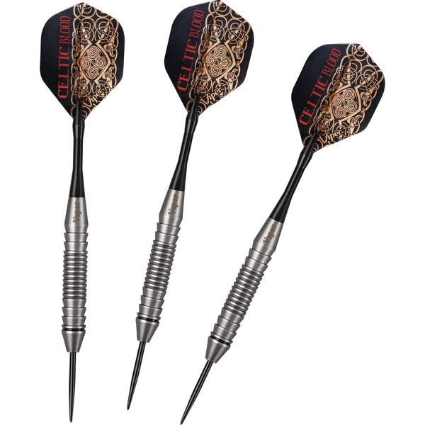 Viper by GLD Products Underground Steel Tip Darts, Celtic Blood, 22 Grams,Black