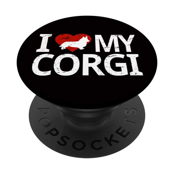 CocomoSoul-Mobile I Love My Corgi HEART Proud Corgi Dog MOM PopSockets Stand for Smartphones and Tab