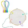 4 pcs Needle Minders Magnetic Cross Stitch Fabric Clips, Macron Color Magnetic Needle Minder, Perfect Cross-Stitch Embroidery and Needlework Accessories, Ideal Gift for Craft Enthusiasts
